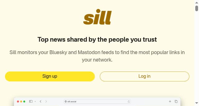 Screenshot of sill.social
