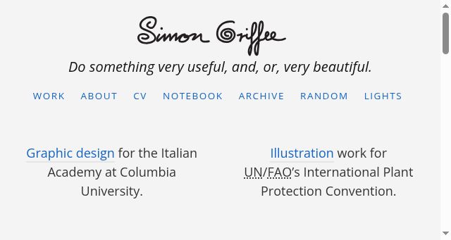 Screenshot of simongriffee.com