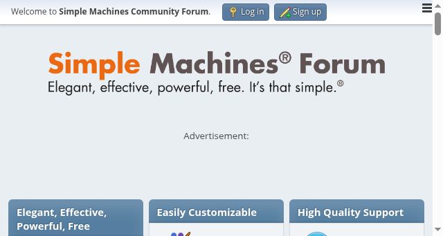 Screenshot of simplemachines.org