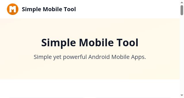 Screenshot of simplemobiletools.com