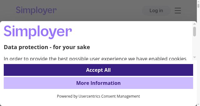 Screenshot of simployer.com