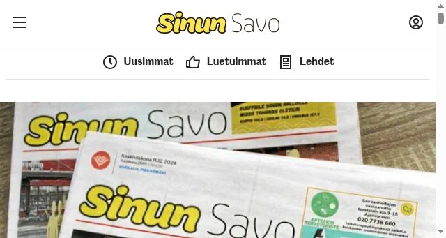 Screenshot of sinunsavo.fi