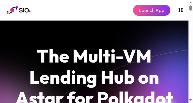 Screenshot of sio2.finance