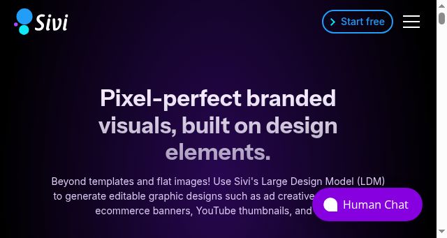 Screenshot of sivi.ai