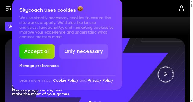 Screenshot of skycoach.gg