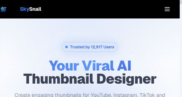 Screenshot of skysnail.io