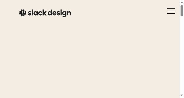 Screenshot of slack.design