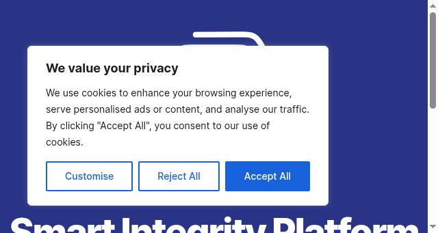 Screenshot of smartintegrityplatform.com