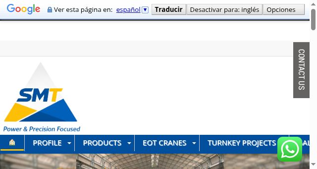 Screenshot of smtmachinesindia.org