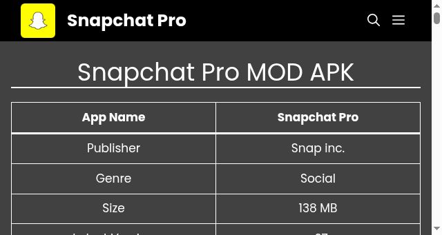 Screenshot of snapchat-pro.com.in