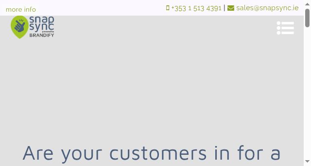 Screenshot of snapsync.ie