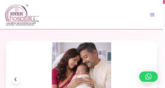 Screenshot of snehhospitals.com