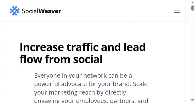 Screenshot of socialweaver.com
