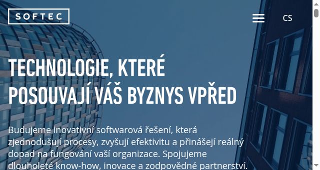 Screenshot of softec.cz