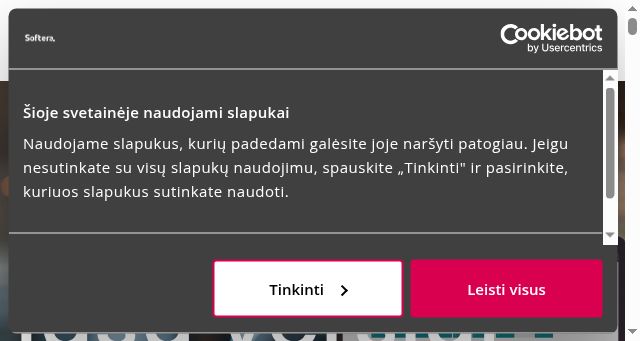 Screenshot of softera.lt
