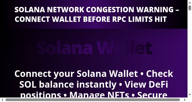 Screenshot of solana-wallet.org