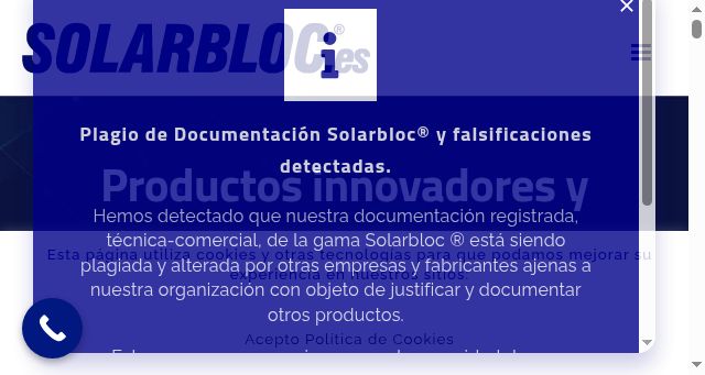 Screenshot of solarbloc.es