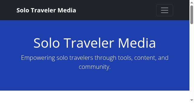 Screenshot of solotravelermedia.com