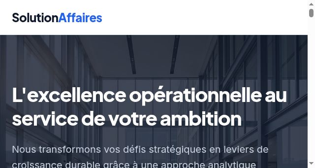 Screenshot of solutionaffaires.fr