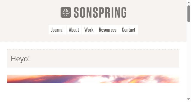 Screenshot of sonspring.com