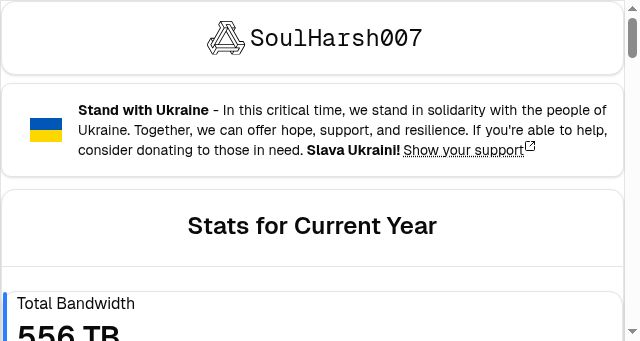 Screenshot of soulharsh007.dev