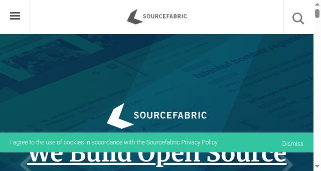 Screenshot of sourcefabric.org