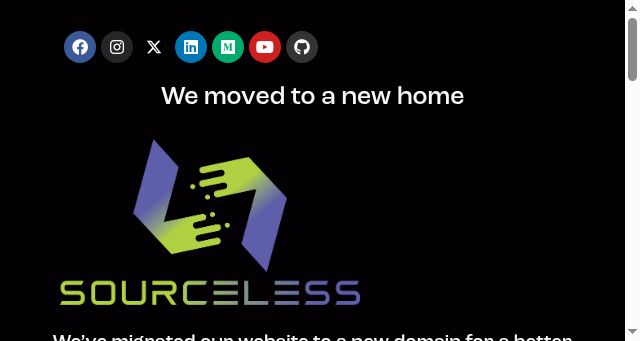 Screenshot of sourceless.io