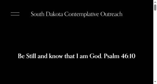 Screenshot of southdakotacontemplativeoutreach.org