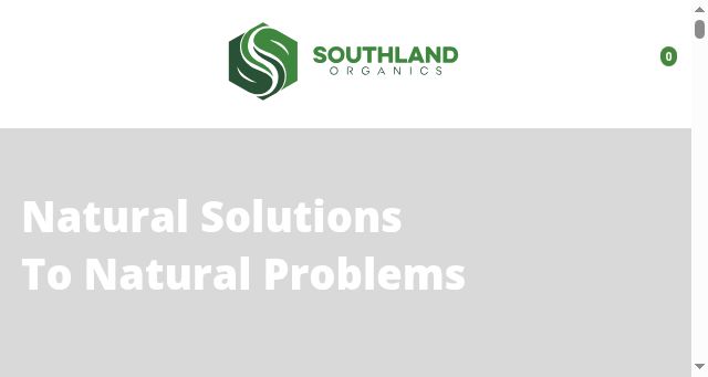 Screenshot of southlandorganics.com