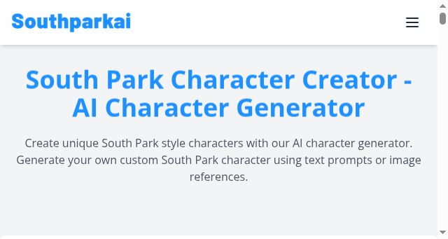 Screenshot of southparkai.com