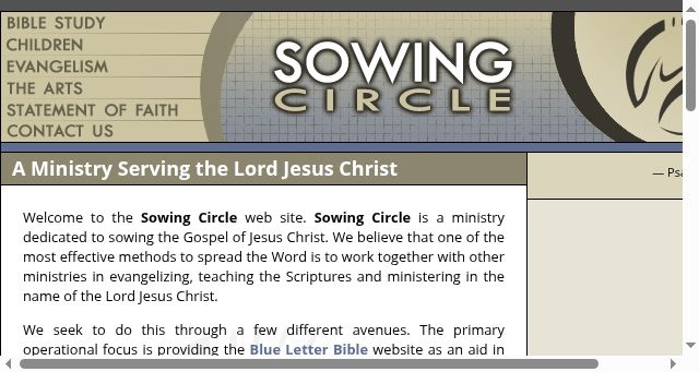 Screenshot of sowingcircle.org