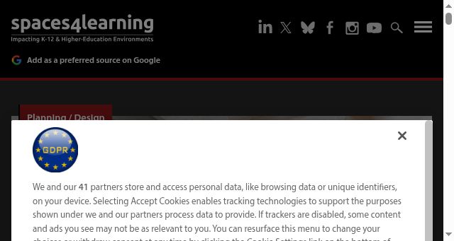 Screenshot of spaces4learning.com