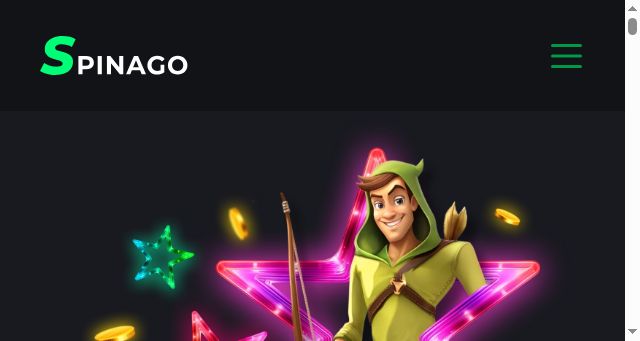 Screenshot of spinago-casino-australia.com