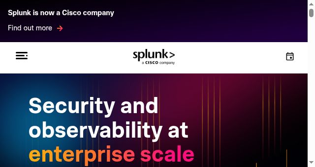 Screenshot of splunk.com