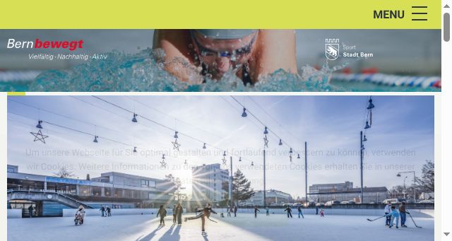 Screenshot of sportamt-bern.ch