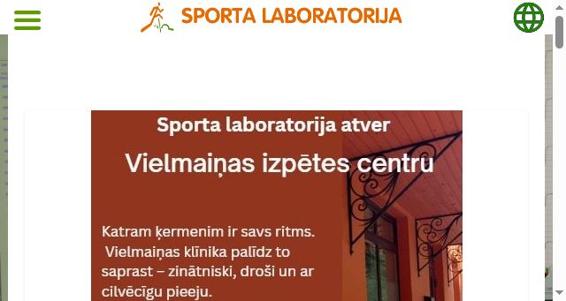 Screenshot of sportlab.lv