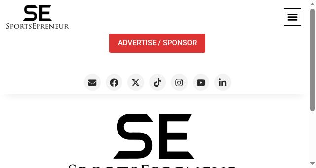 Screenshot of sportsepreneur.com