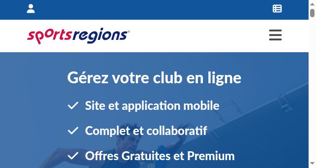 Screenshot of sportsregions.fr