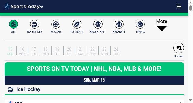 Screenshot of sportstoday.ca