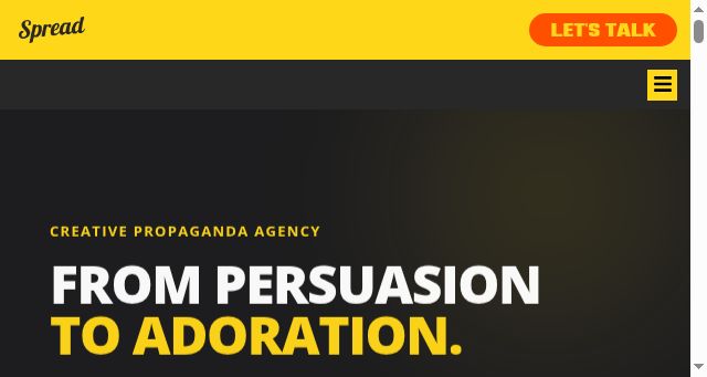 Screenshot of spread.energy