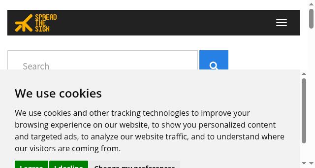 Screenshot of spreadthesign.com