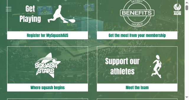 Screenshot of squashaus.com.au