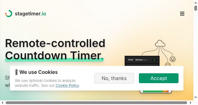 Screenshot of stagetimer.io