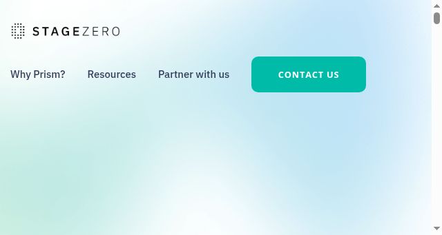 Screenshot of stagezeroai.com