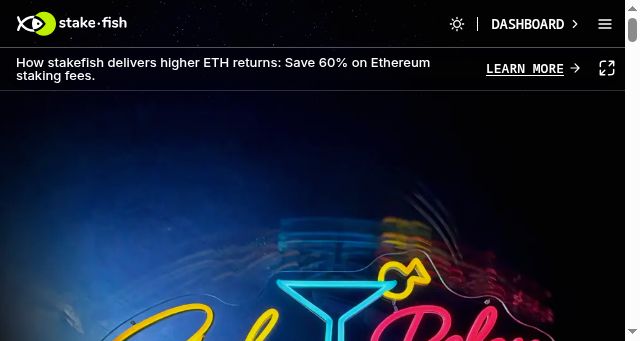 Screenshot of stake.fish