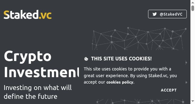 Screenshot of staked.vc