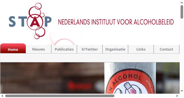 Screenshot of stap.nl