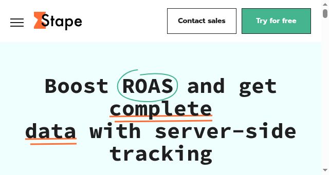 Screenshot of stape.io