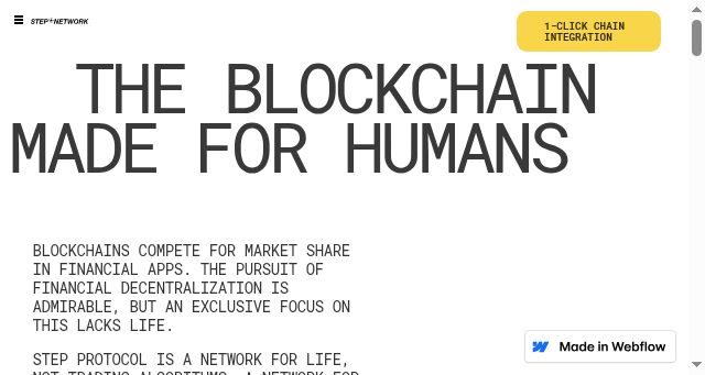 Screenshot of step.network