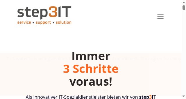 Screenshot of step3it.com